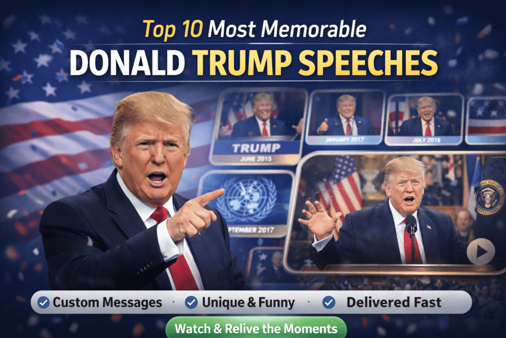 Top 10 Most Memorable Donald Trump Speeches That Shaped Politics